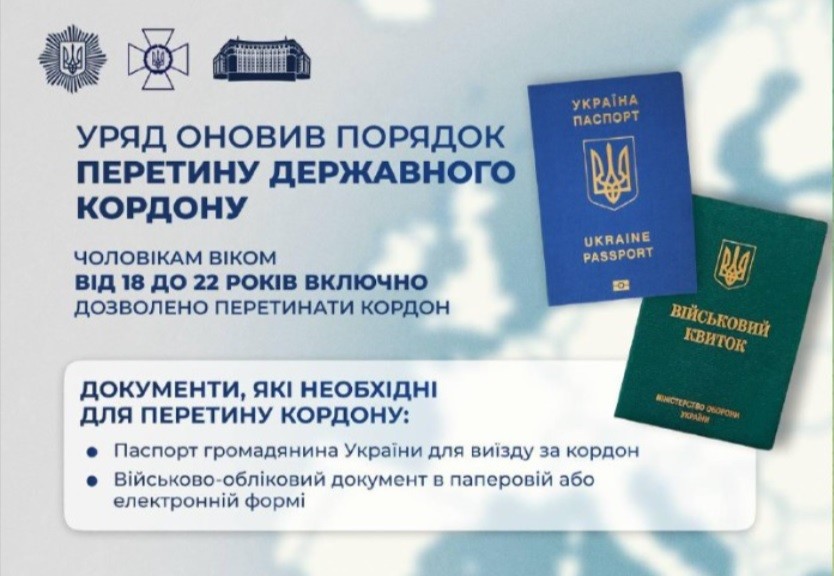 Уряд дозволив виїзд за кордон всіх громадян віком до 22 років