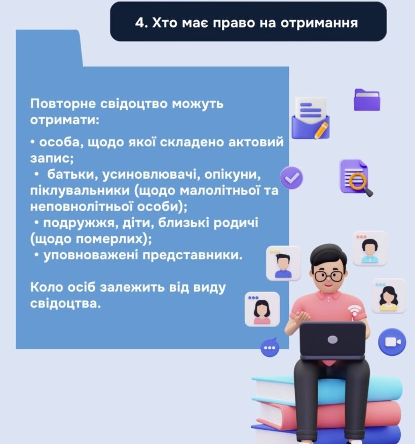 Коли у разі втрати можна отримати документи повторно? (інфографіка)