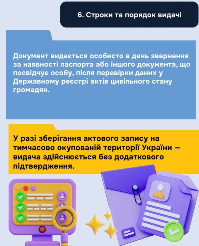 Коли у разі втрати можна отримати документи повторно? (інфографіка)