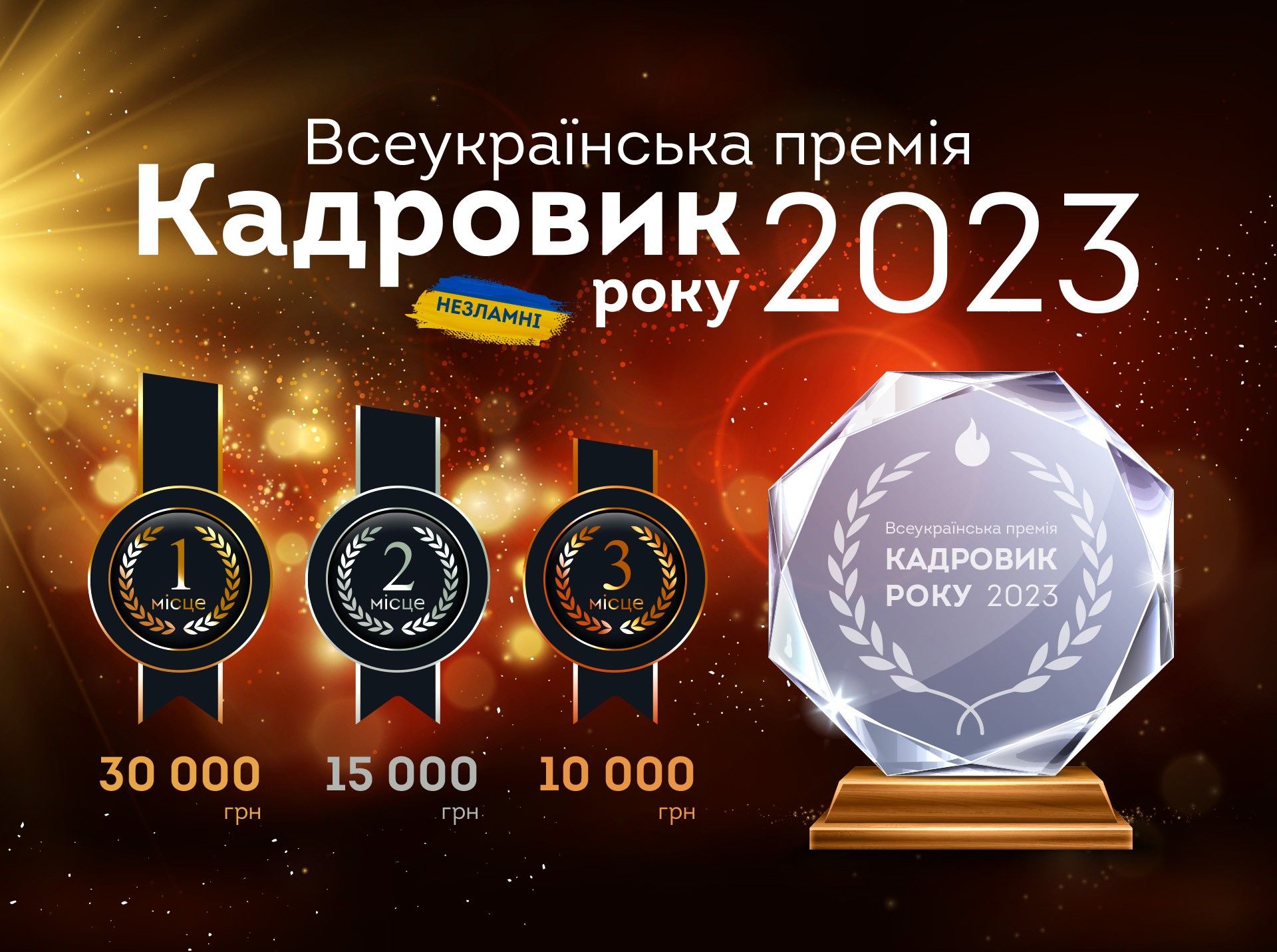 Отримайте Всеукраїнську премію «Кадровик року — 2023»