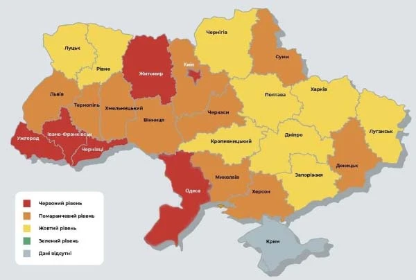 Черкаси запроваджують превентивні заходи, не чекаючи переходу в червону зону