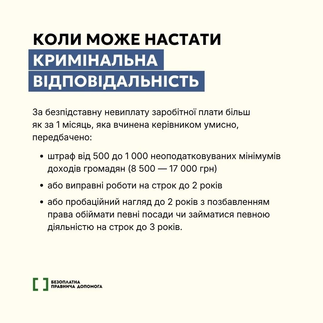 Відповідальність за несвоєчасну виплату зарплати: яке покарання чекає на роботодавців? (інфографіка)  