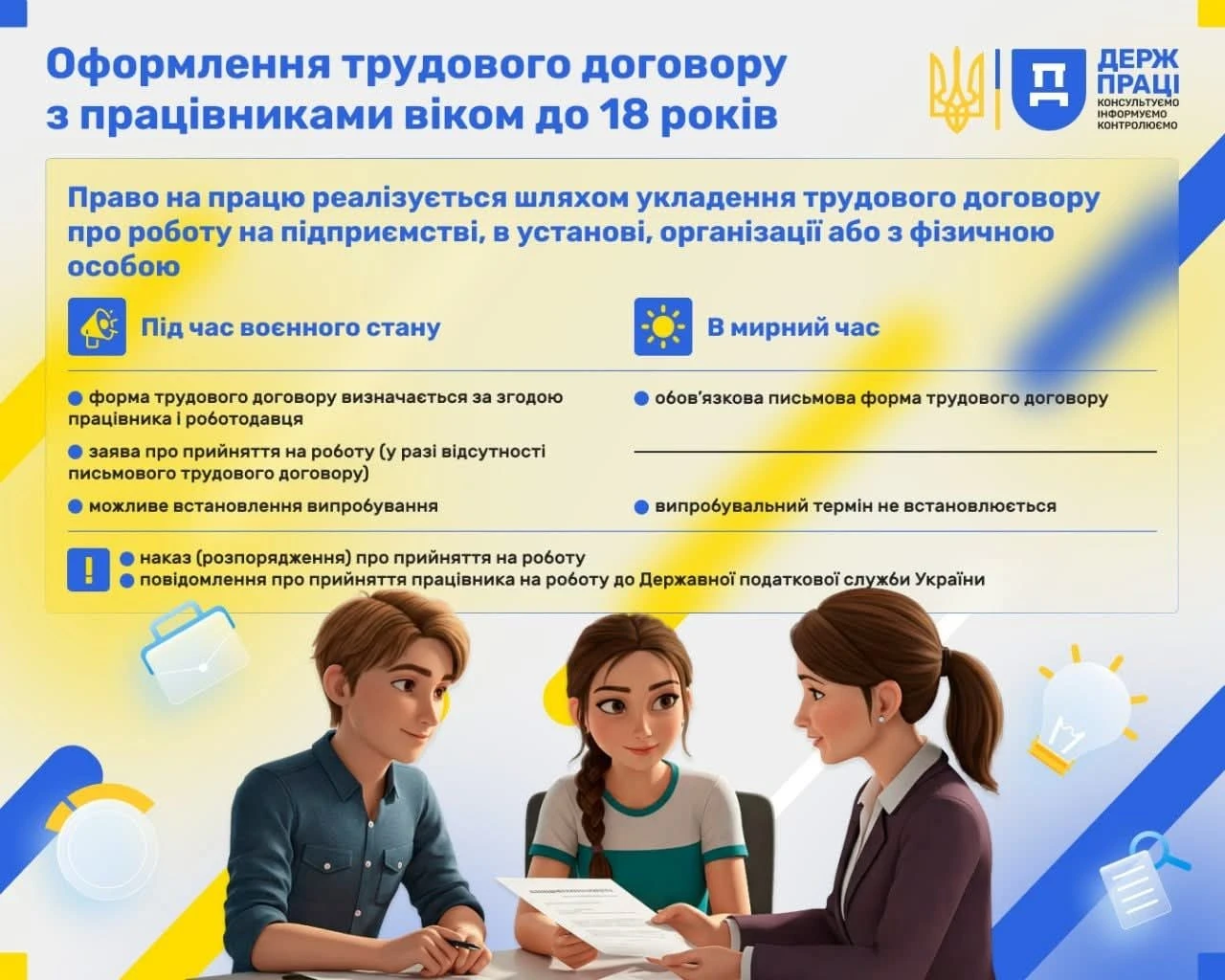 Робота неповнолітніх: від чого залежить тривалість робочого часу? (інфографіка)  