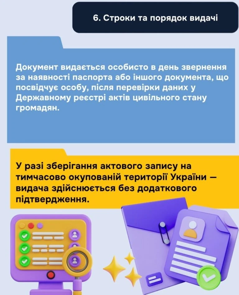 Коли у разі втрати можна отримати документи повторно? (інфографіка)  