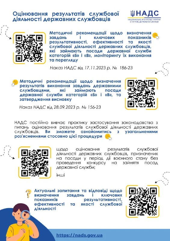 Оцінювання держслужбовців: визначення та рекомендації від НАДС