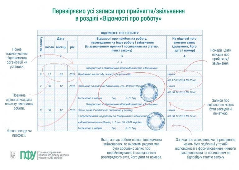 Перевірте трудову книжку перед скануванням: на які елементи звернути увагу? (Інфографіка)  