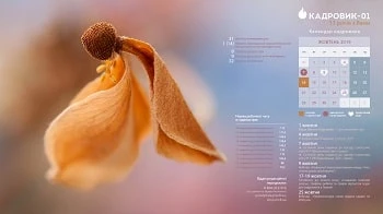 Вихідні і святкові дні у жовтні 2019 Календар вересень